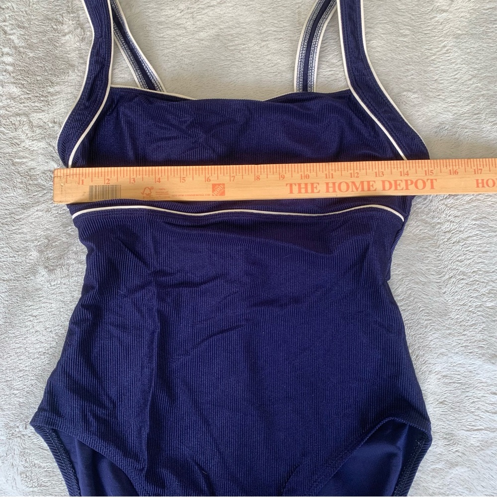 Vintage Cole of California Blue Swimsuit One Piece Pinup Bathing Suit Nautical - Picture 4 of 7